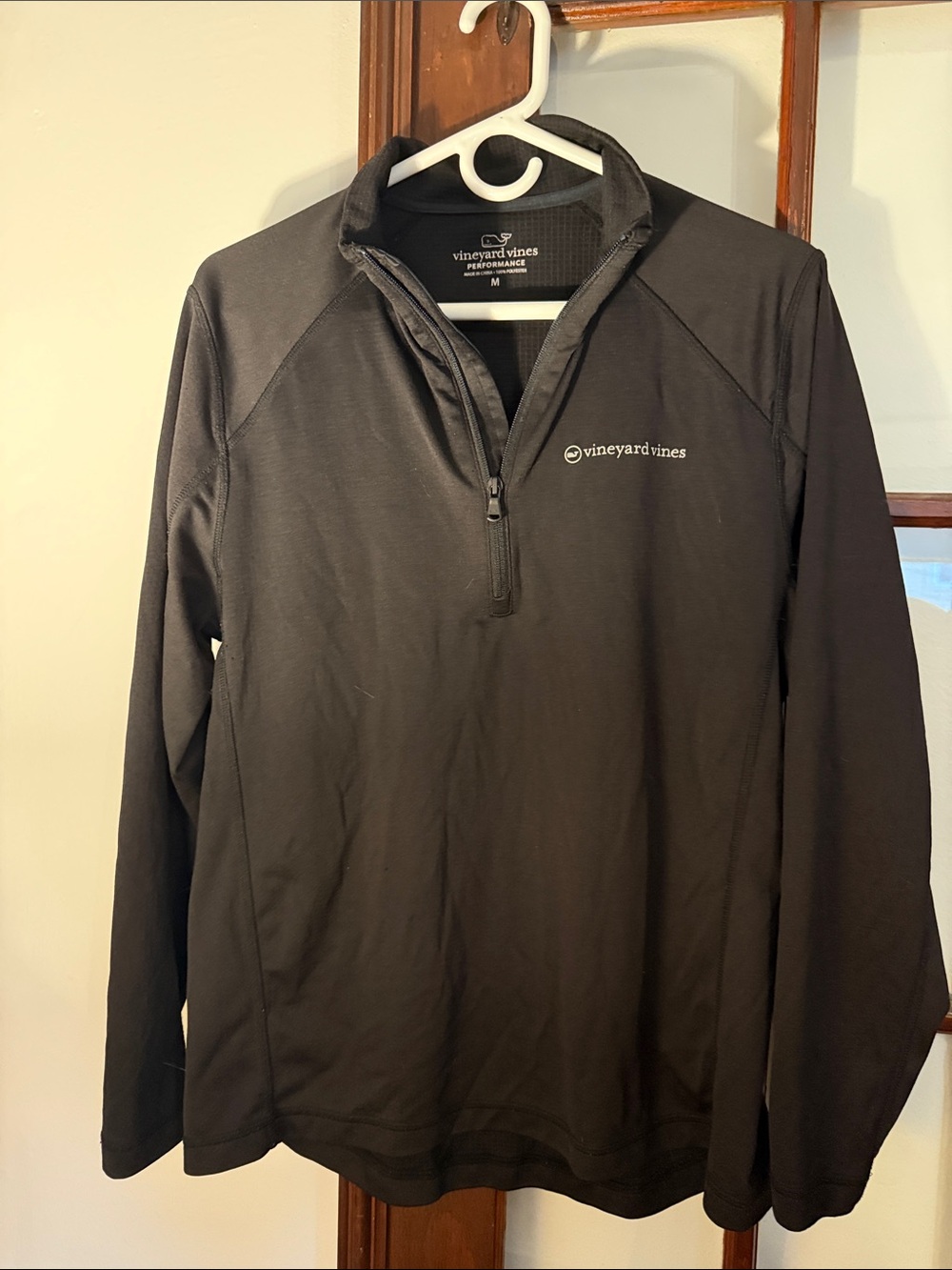 Vineyard Vines Black Men's Half-Zip Performance Jacket